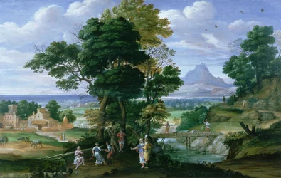 Landskap med figurer, tidigt 1600-tal